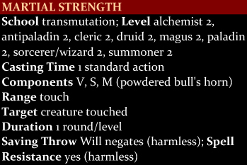 Martial Strength